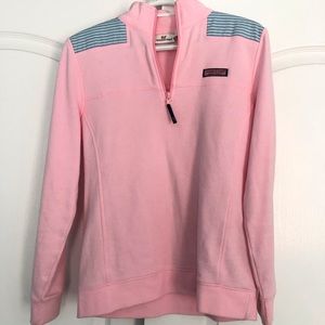 Pink Woman’s Vineyard Vines Quarter Zip